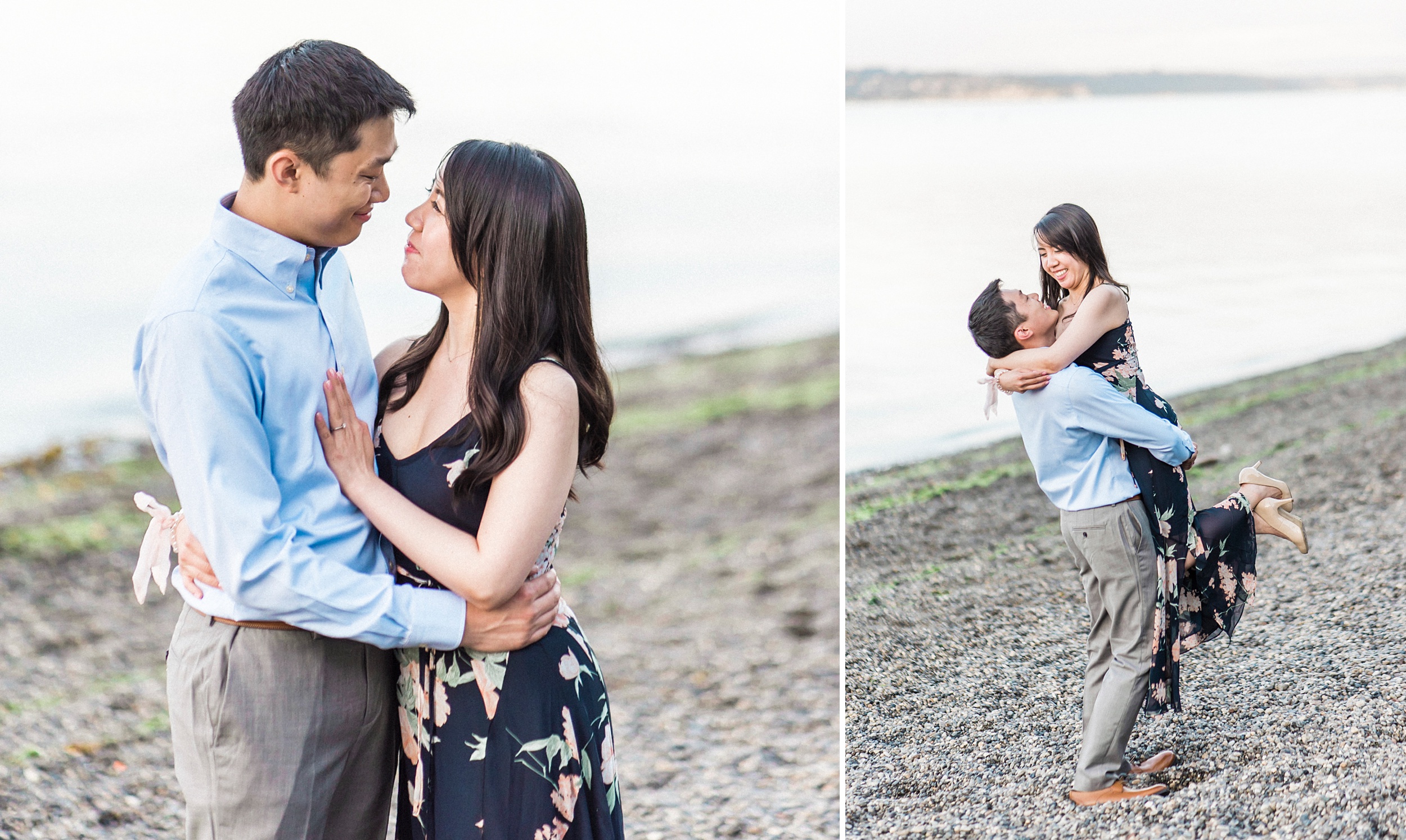 point defiance rose garden engagement photos.