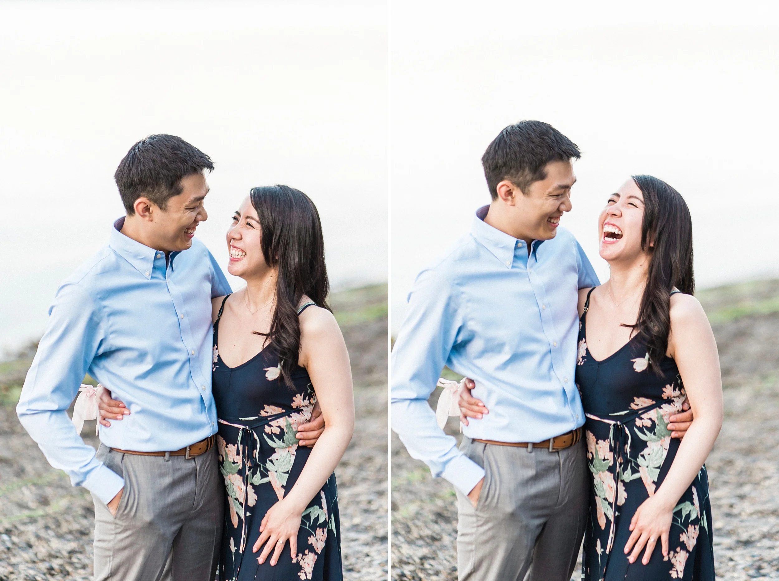 point defiance rose garden engagement photos.