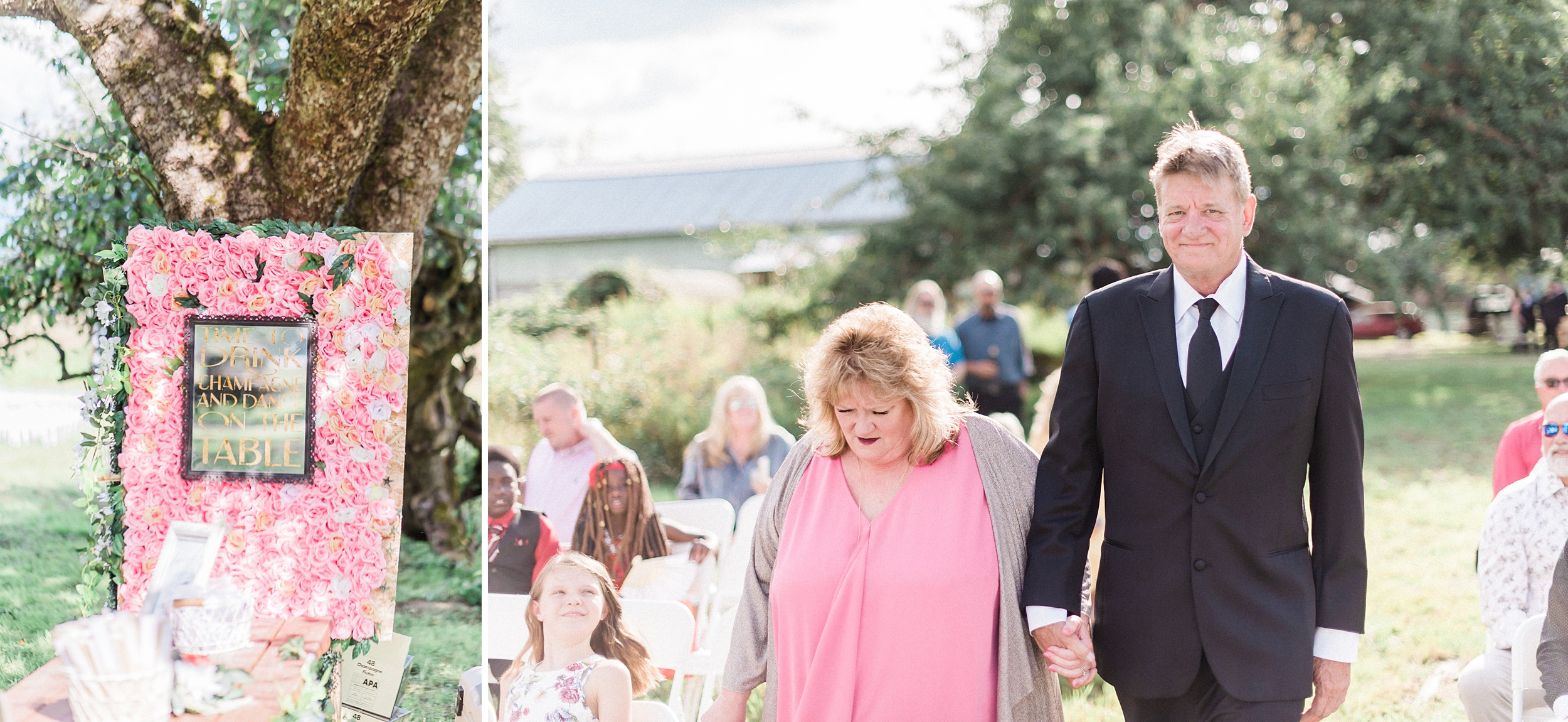 Rustic PNW backyard wedding - seattle wedding photographer