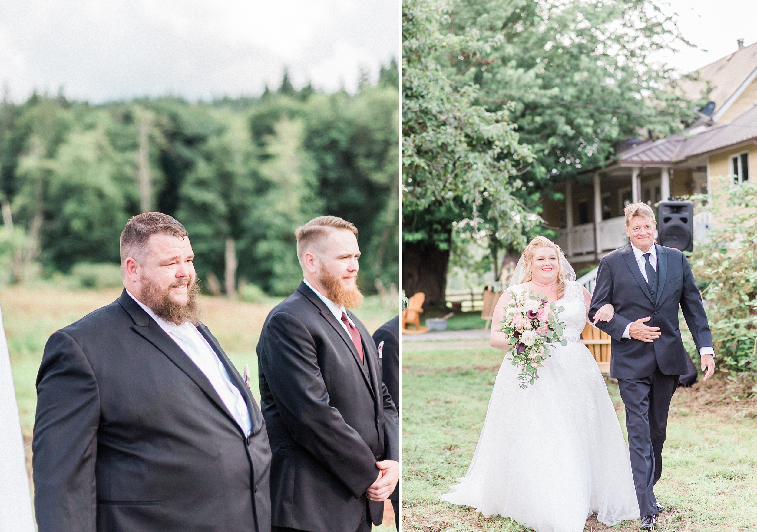 Rustic PNW backyard wedding - seattle wedding photographer