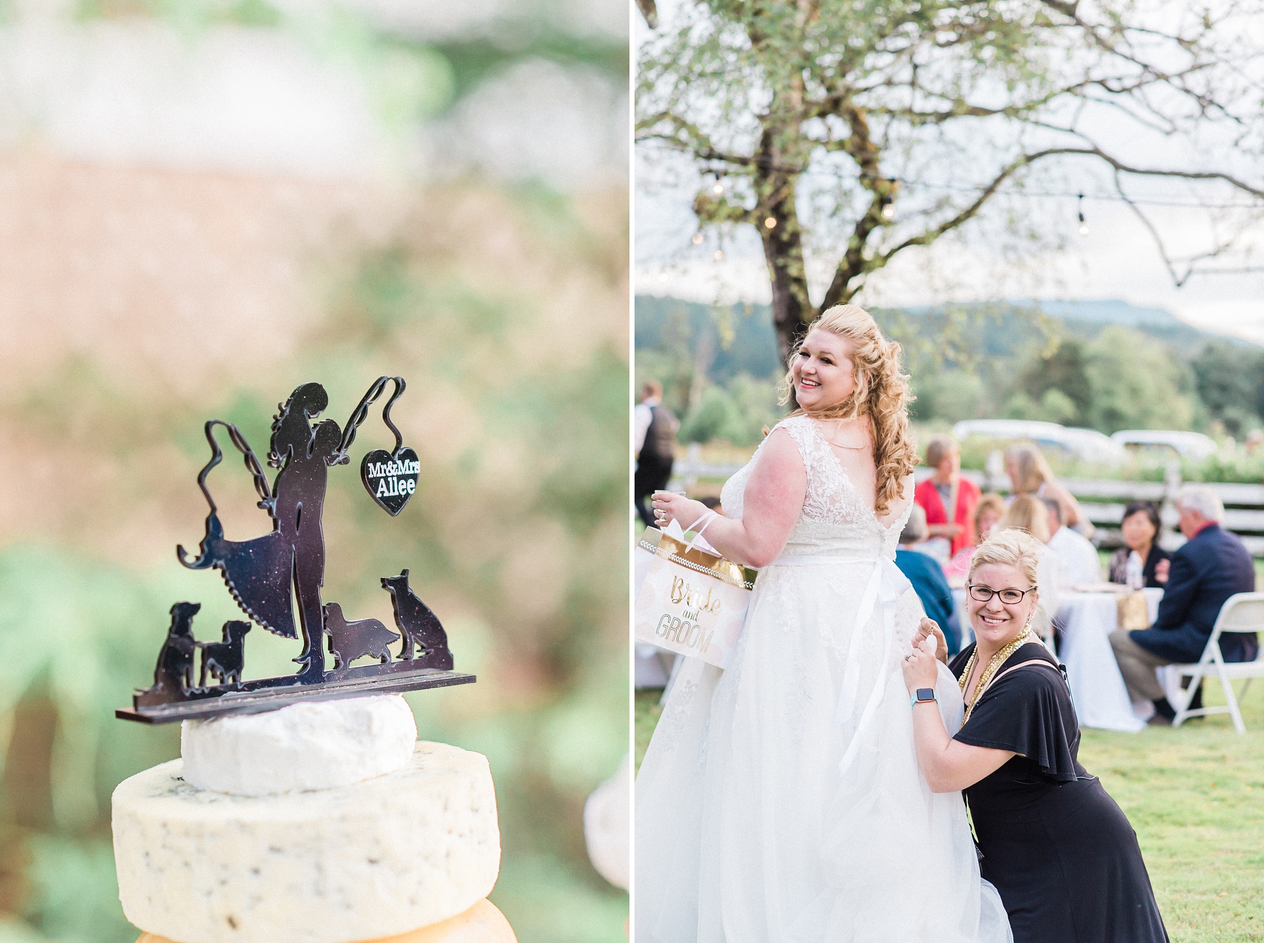 Rustic PNW backyard wedding - seattle wedding photographer