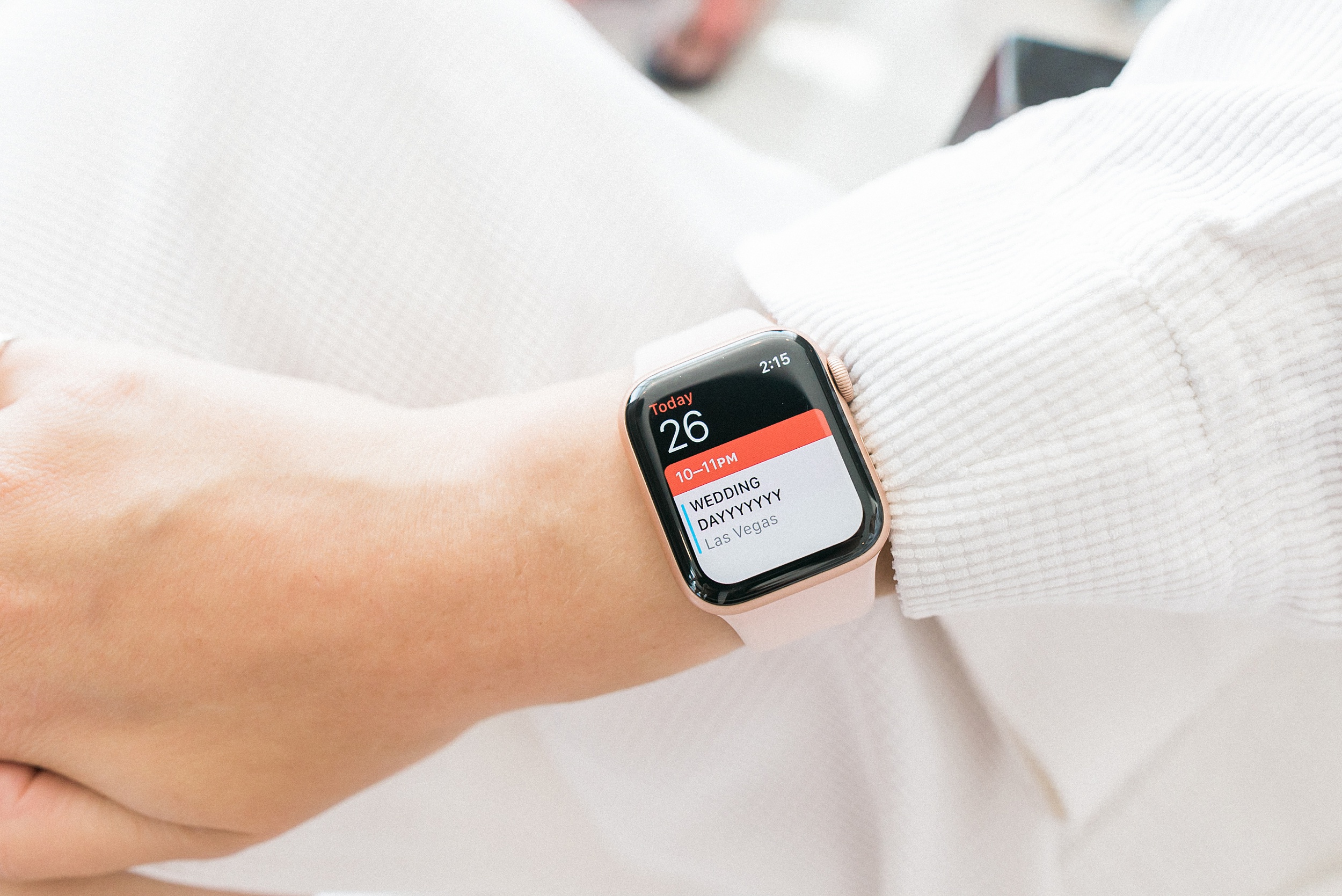 apple watch wedding day event. Aria Sky Suite Wedding. Las Vegas