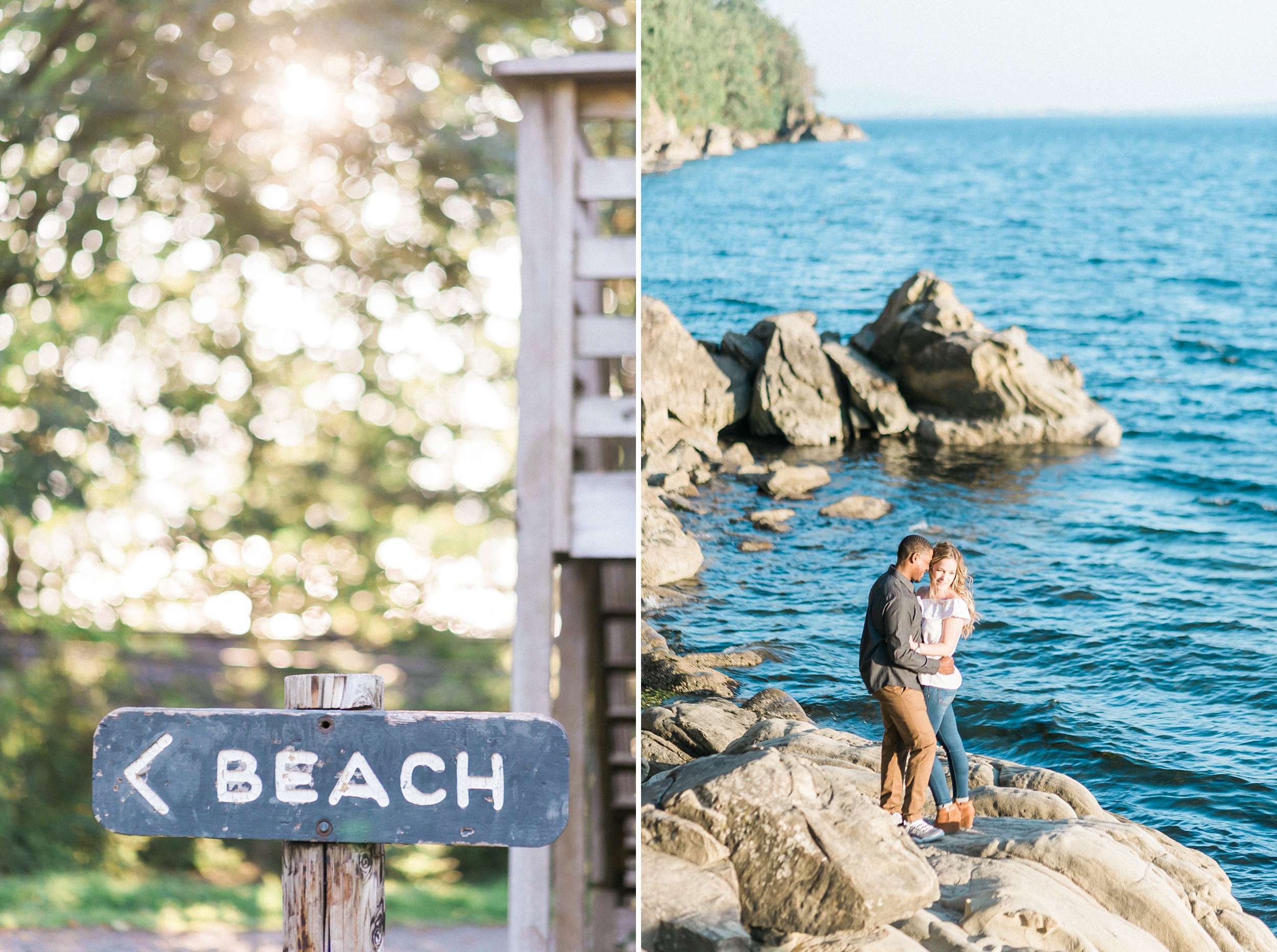 Larrabee Waterfront Bellingham Engagement Photos. Shelby and Joe