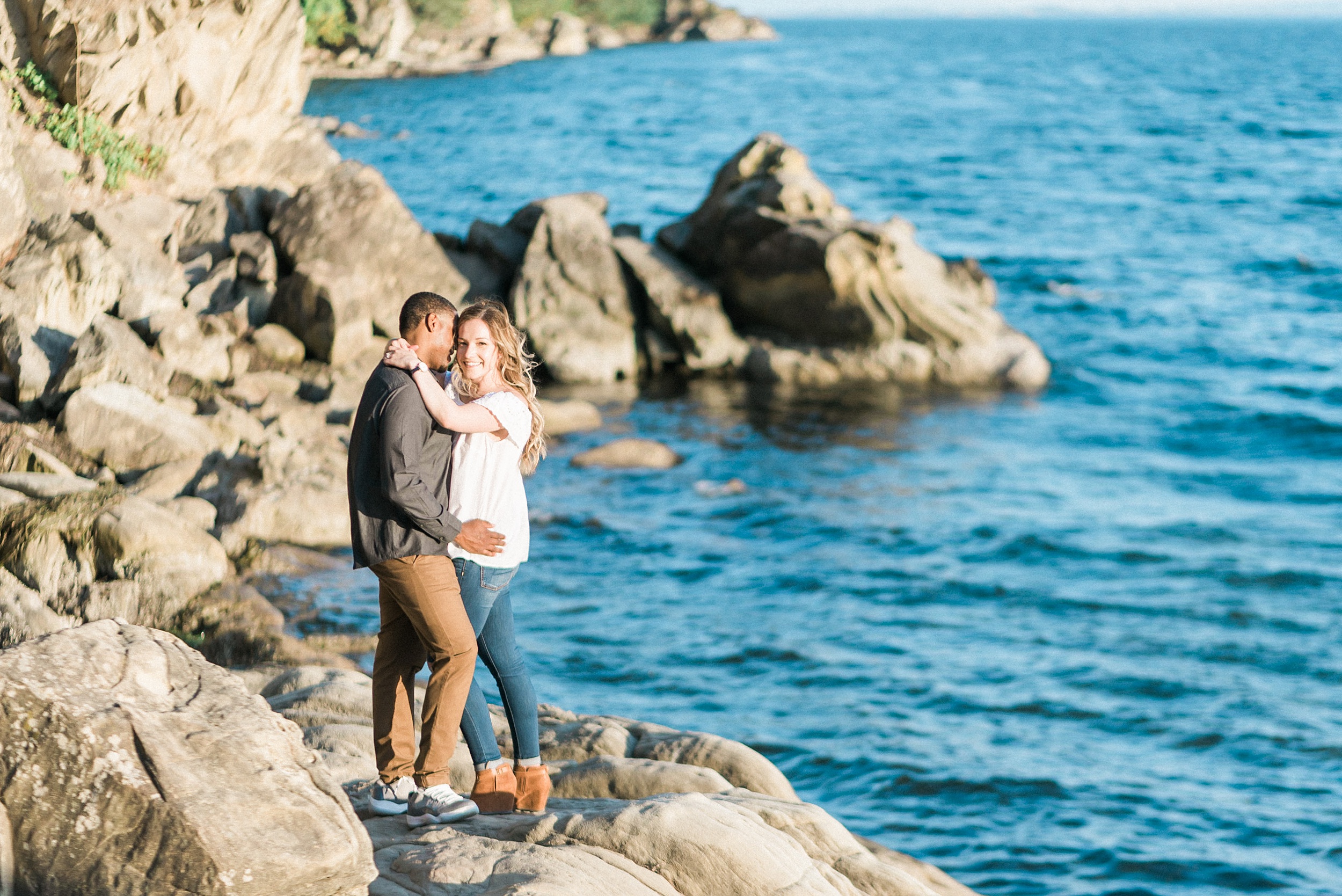 Larrabee Waterfront Bellingham Engagement Photos. Shelby and Joe