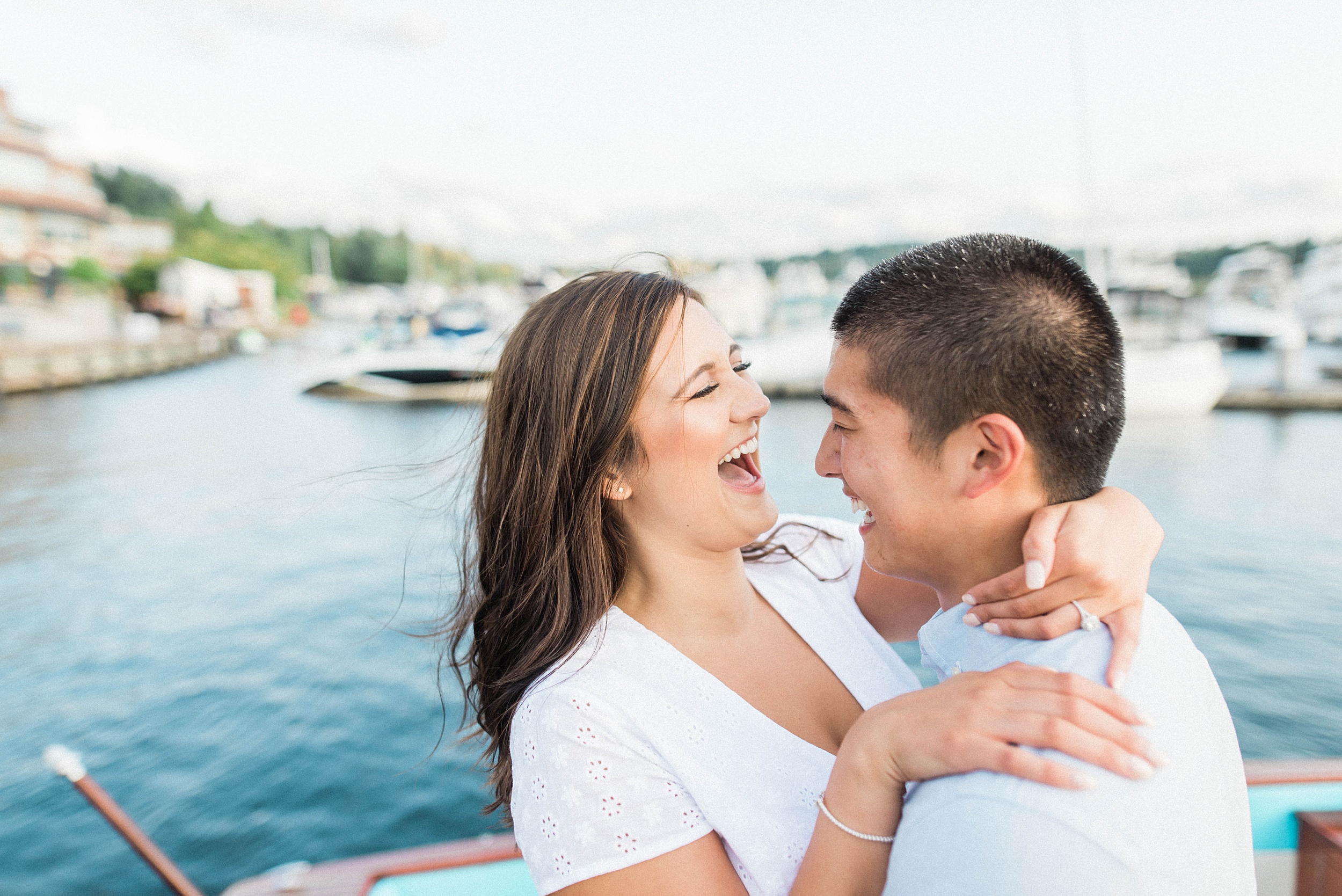 Kirkland Marina Engagement Photos