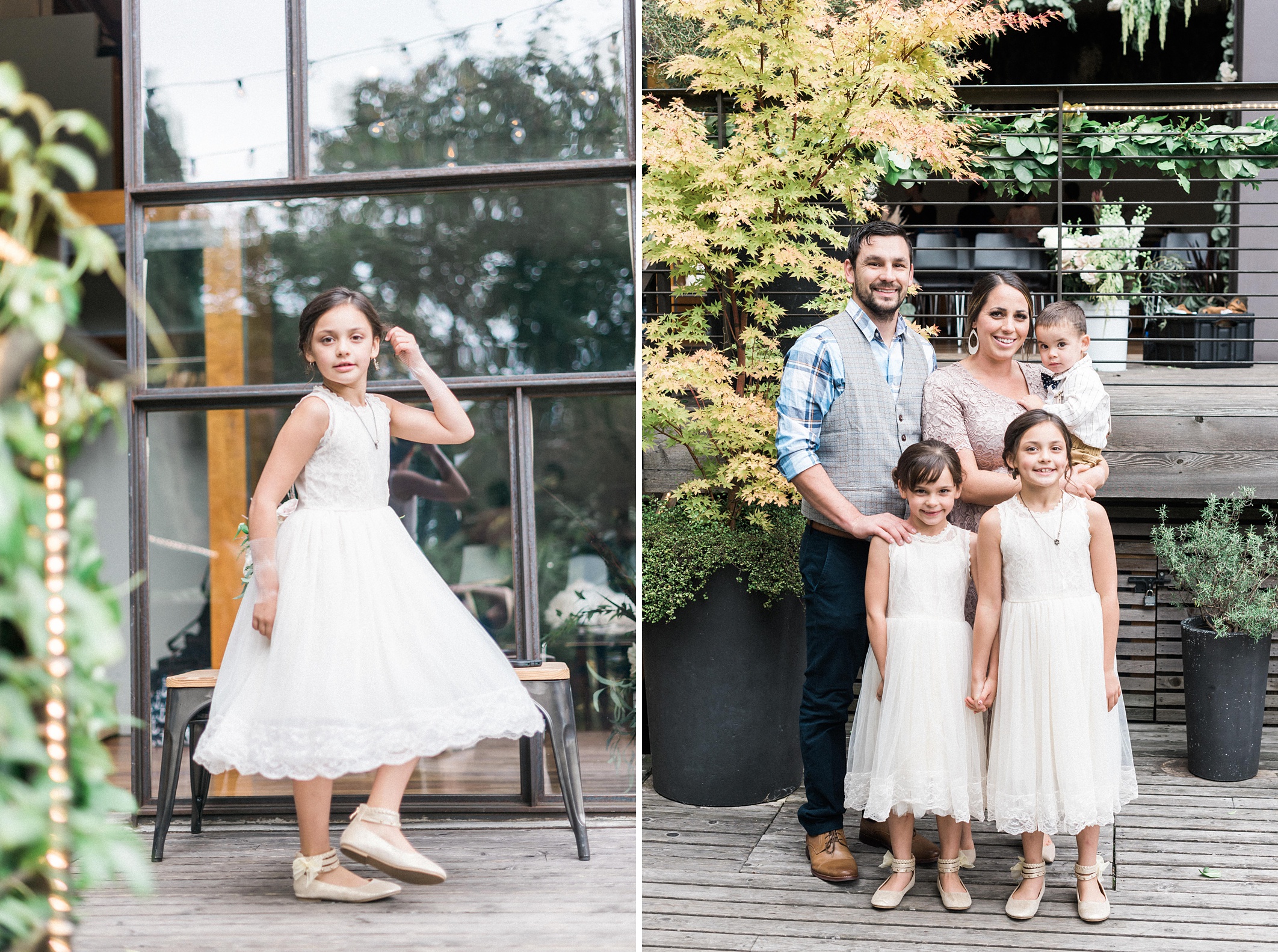 Lesbian Industrial chic hipster wedding. Bloom by Tara. Seattle 