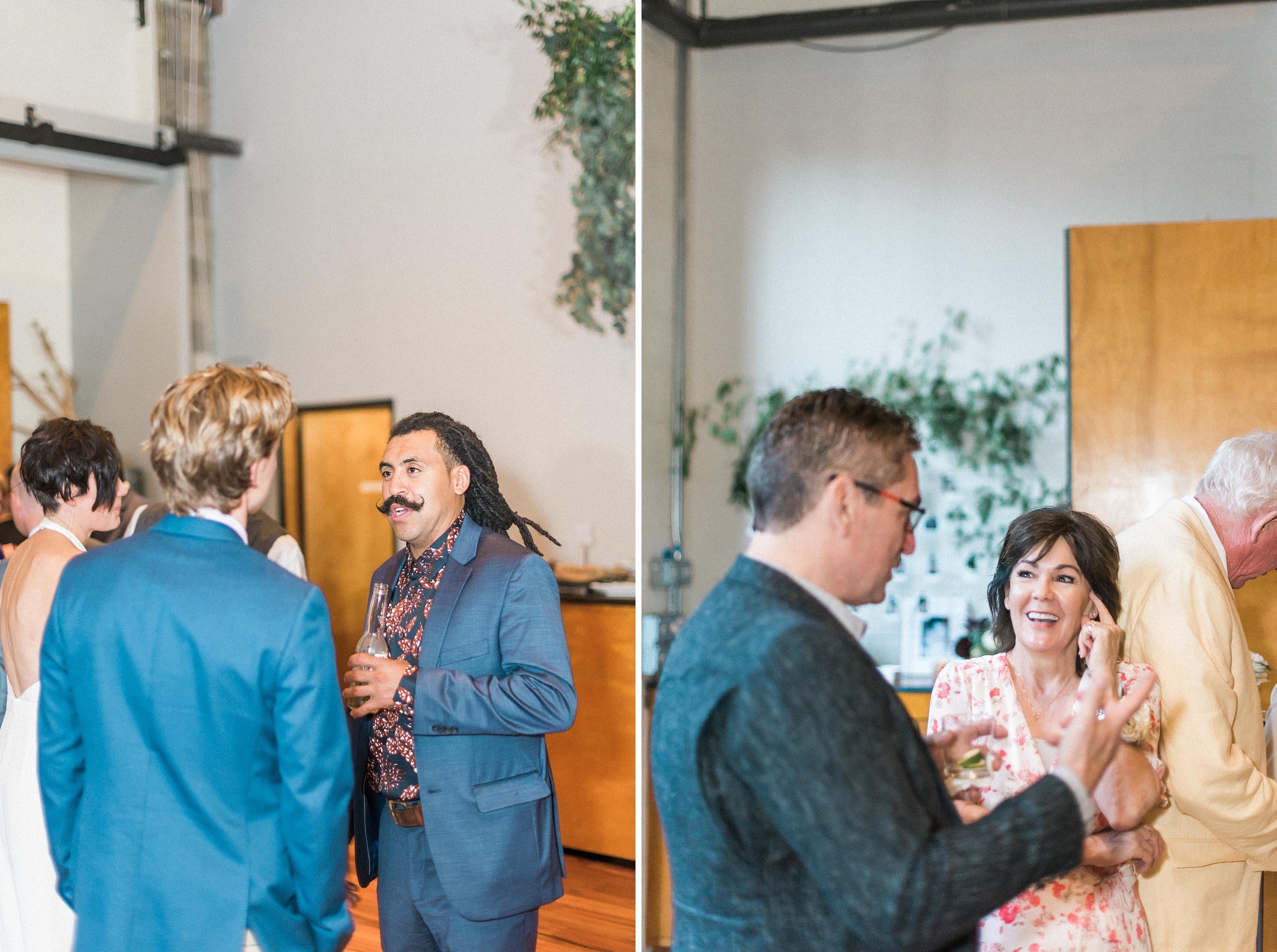 Lesbian Industrial chic hipster wedding. Bloom by Tara. Seattle 