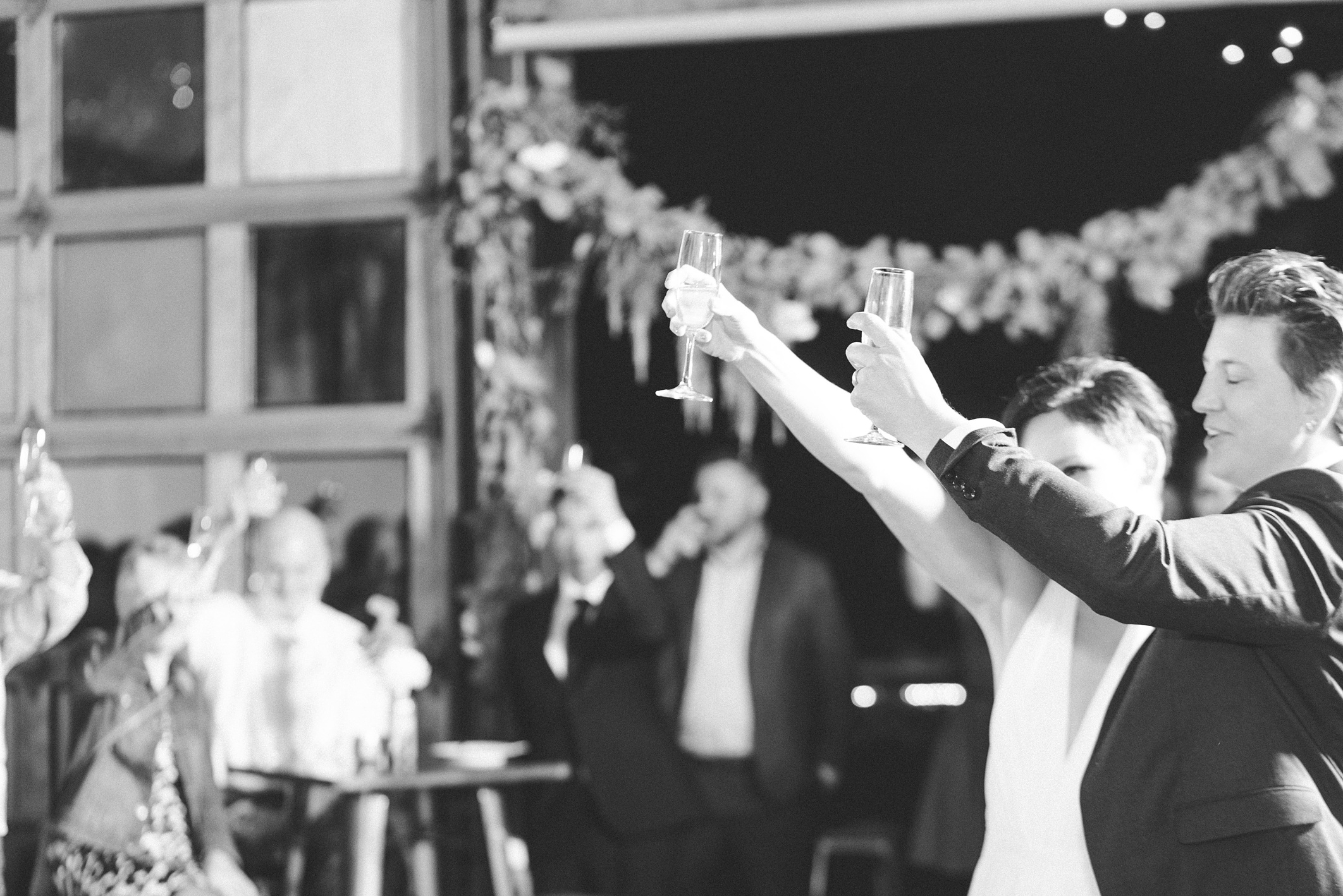 Lesbian Industrial chic hipster wedding. Bloom by Tara. Seattle