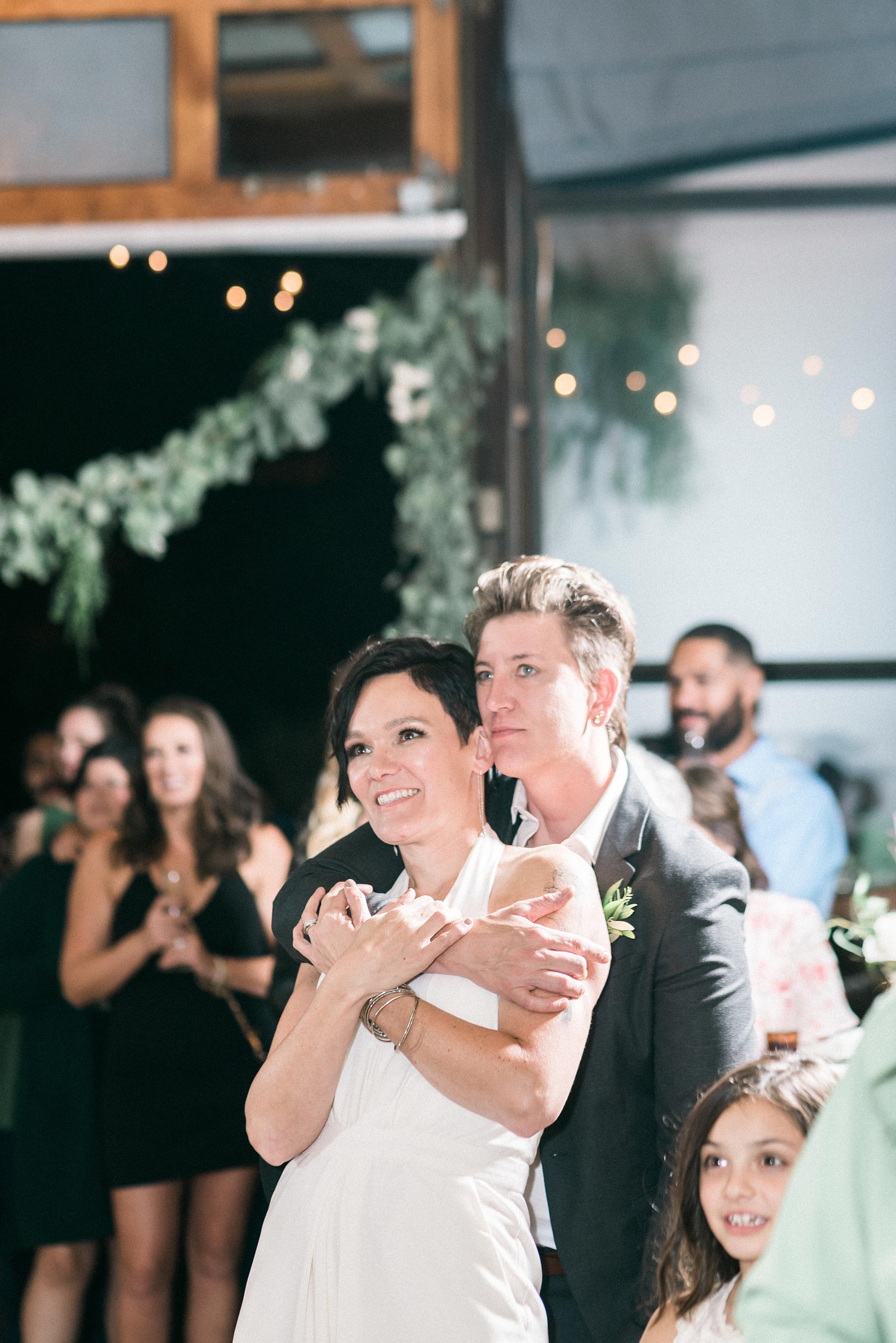 Lesbian Industrial chic hipster wedding. Bloom by Tara. Seattle