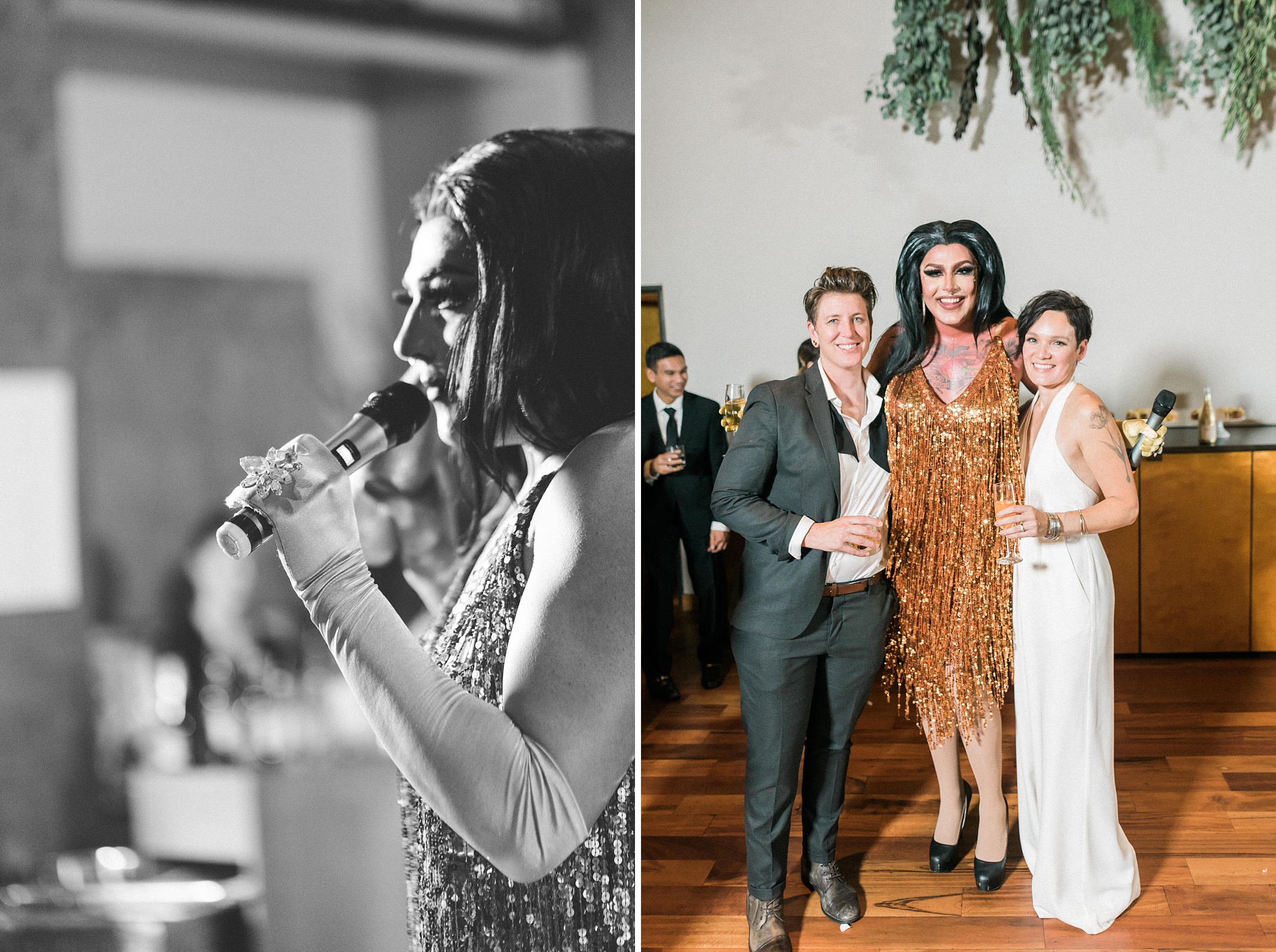 Lesbian Industrial chic hipster wedding. Bloom by Tara. Seattle 