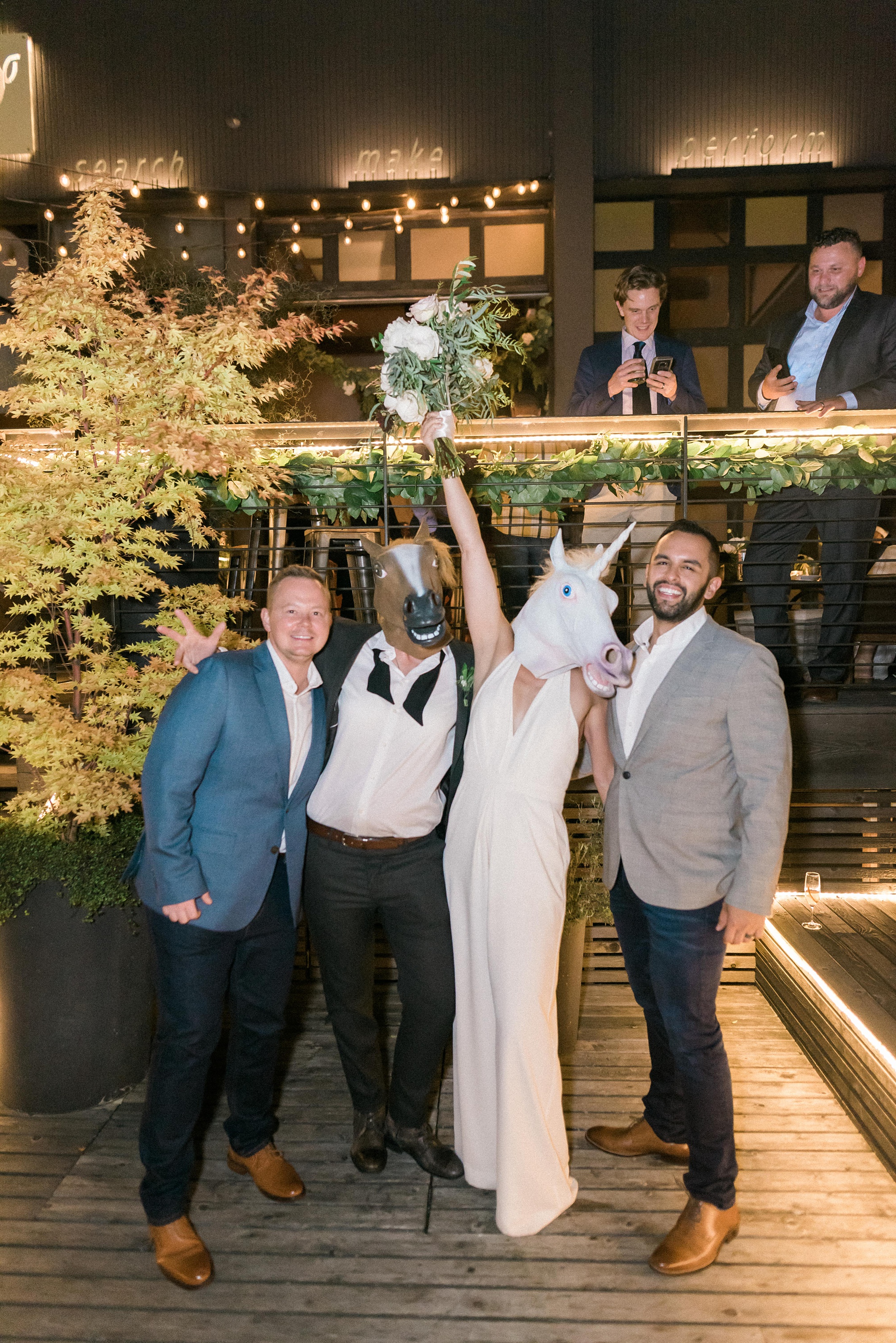 Lesbian Industrial chic hipster wedding. Bloom by Tara. Seattle
