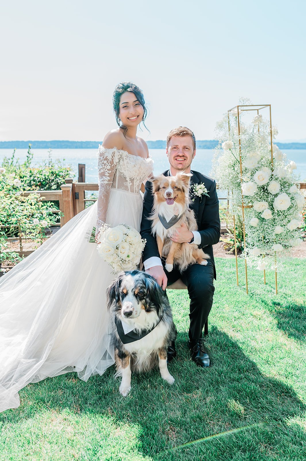 B. Jones Photography | seattle wa engagement photographer | seattle wedding photographer | wedding photographers near me | wedding pictures seattle | Woodmark Wedding | Dog Wedding Seattle
