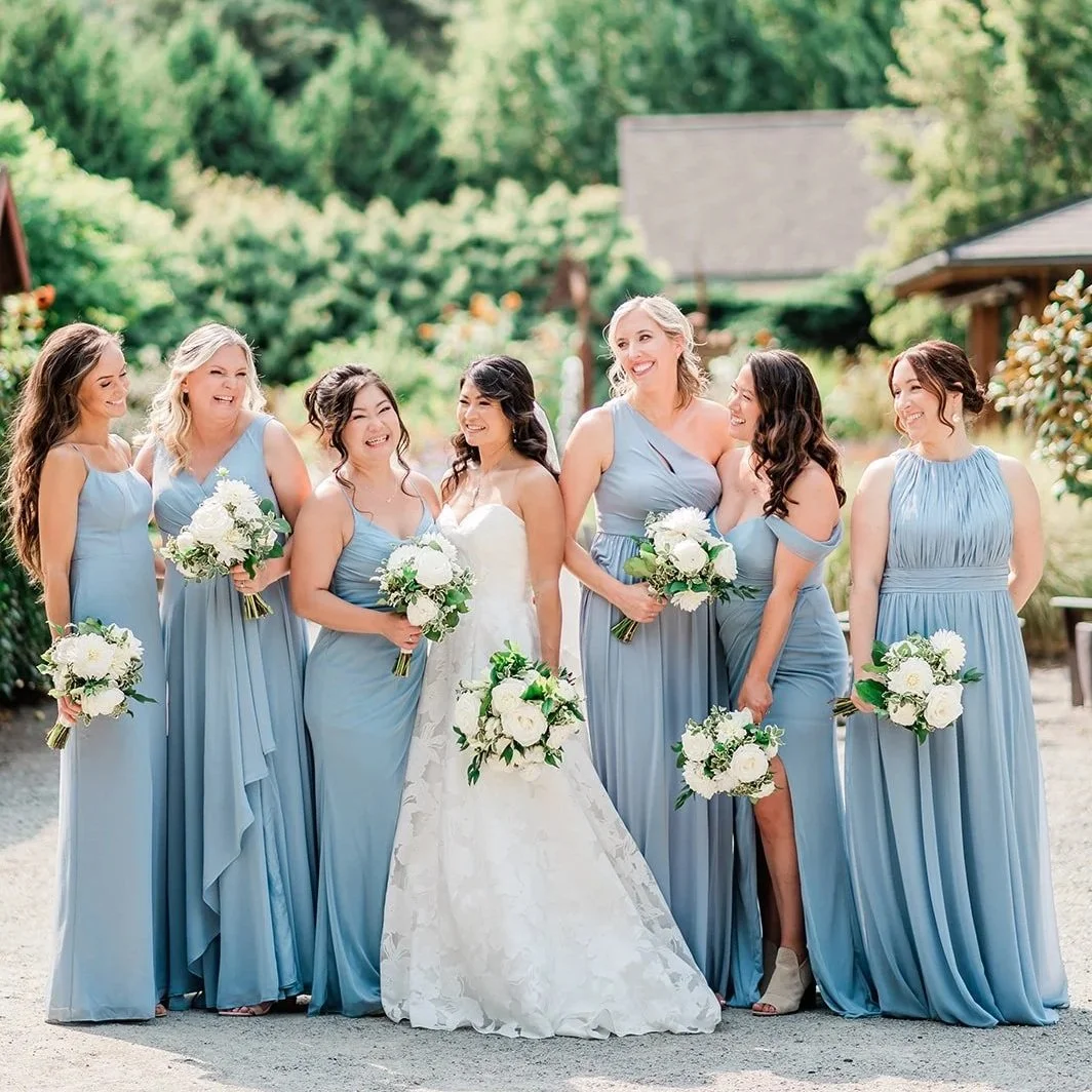 Bridal party photo at willows lodge