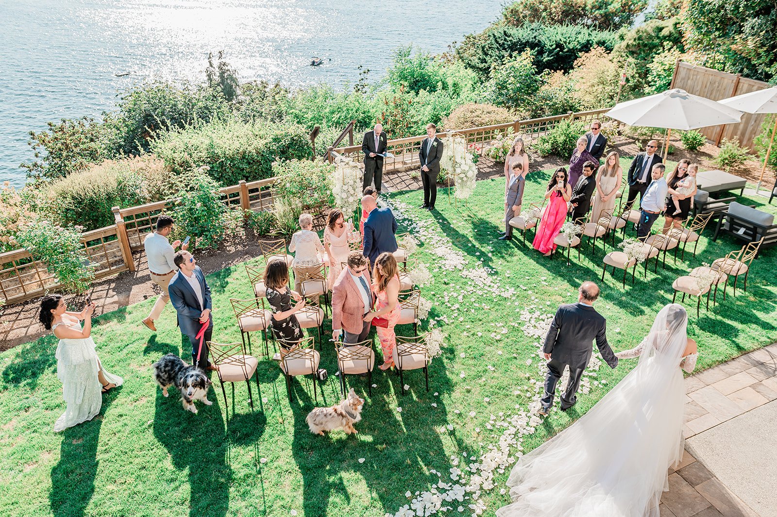 B. Jones Photography | seattle wa engagement photographer | seattle wedding photographer | wedding photographers near me | wedding pictures seattle | Woodmark Wedding | Dog Wedding Seattle
