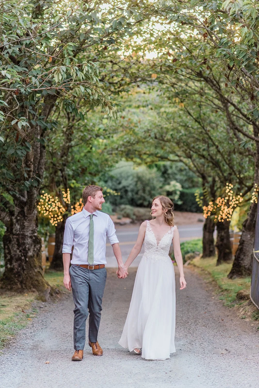 Bride and groom portrait at Chateau Lill in Woodinville WA during their wedding day