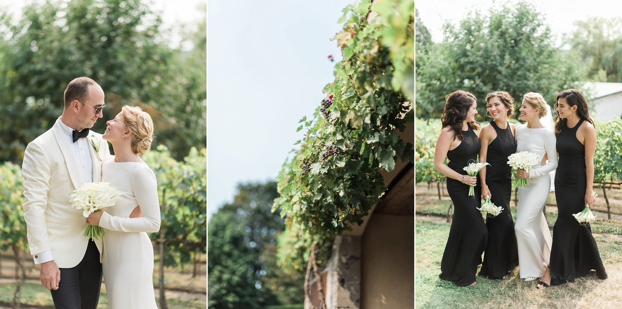 Couples portrait in front of the French Renaissance facade at Chateau Lill formerly DeLille Cellars in Woodinville WA