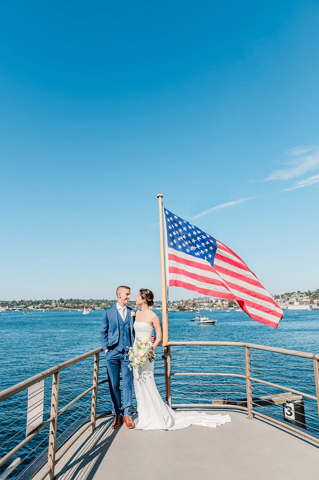 Bride & groom photos at chateau st. michelle in woodinville