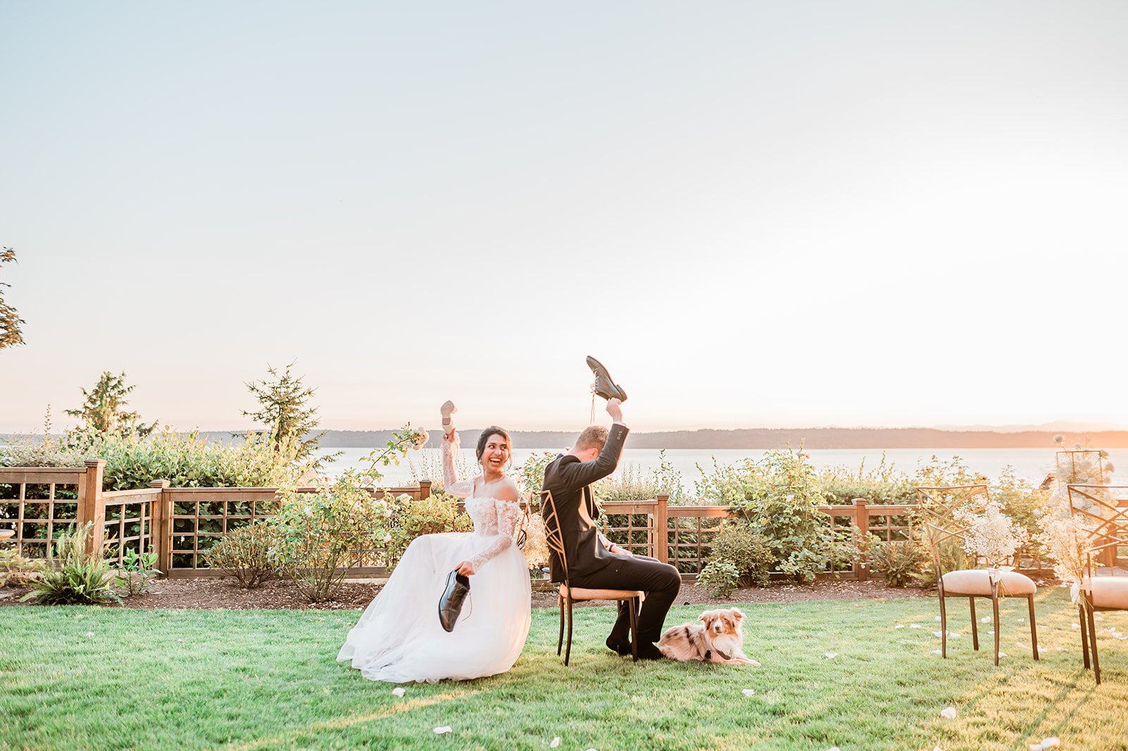B. Jones Photography | seattle wa engagement photographer | seattle wedding photographer | wedding photographers near me | wedding pictures seattle | Woodmark Wedding | Dog Wedding Seattle