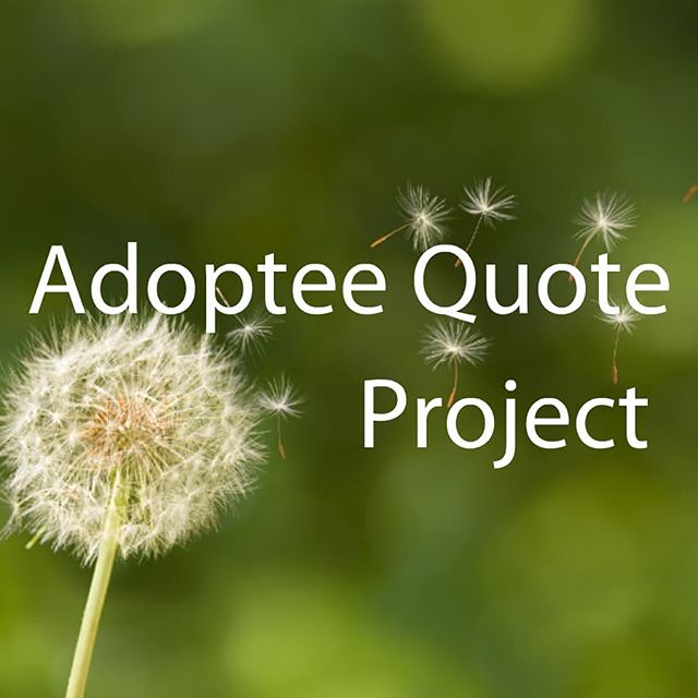 Call all adoptees! If you want to participate in the update of Adoptee Quote Page on the Beat. Please submit your quotes at my website. Check my profile for the link
#adoption #adoptee #adopteevoices