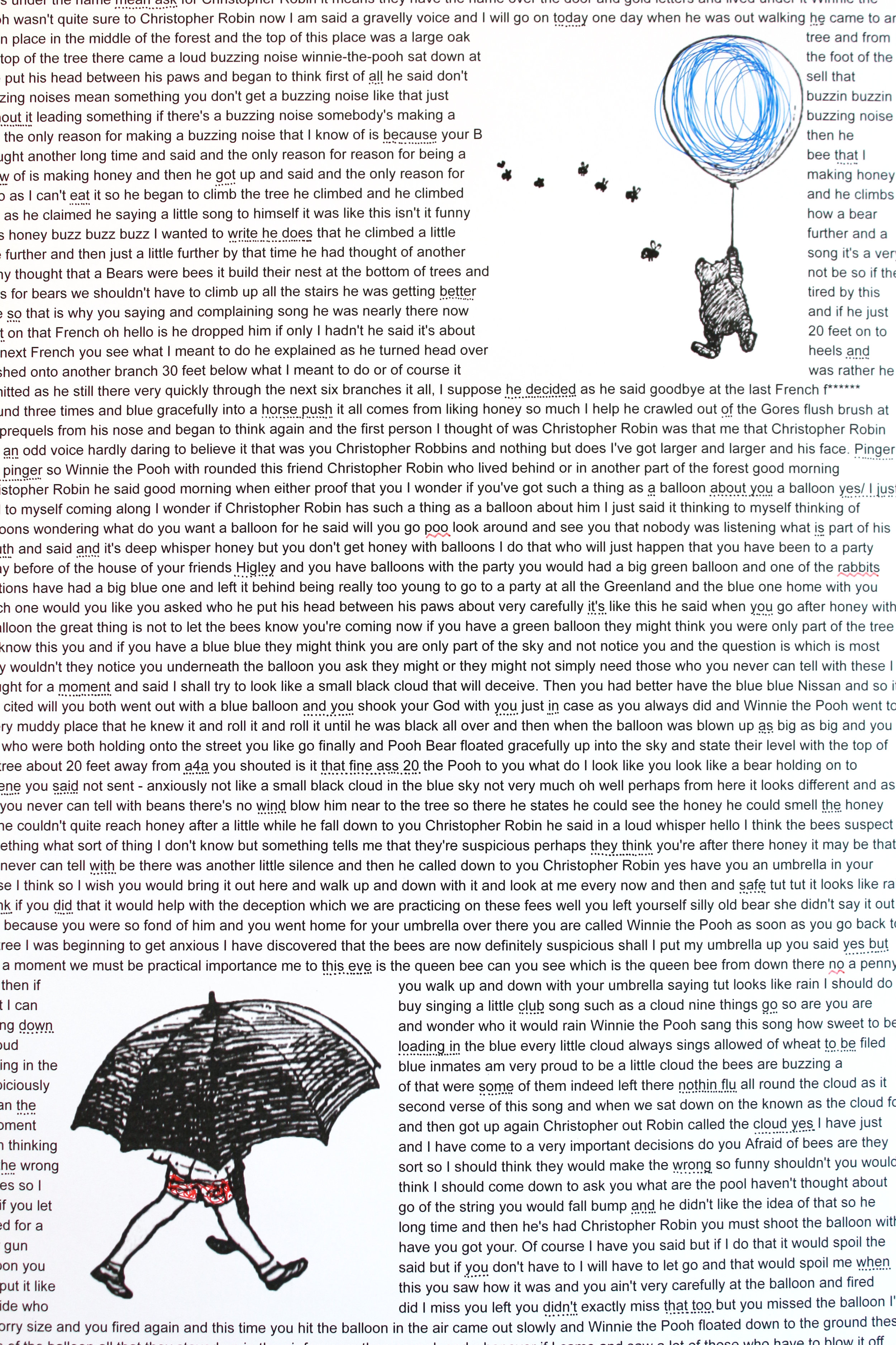 20 THE POOH: BEDTIME STORIES WITH LXPTK2HOVQ9R642 , A. A. Milne's Winnie the Pooh, Google Docs, Laptop Computer, 2016.