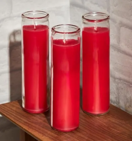Feng shui red candles
