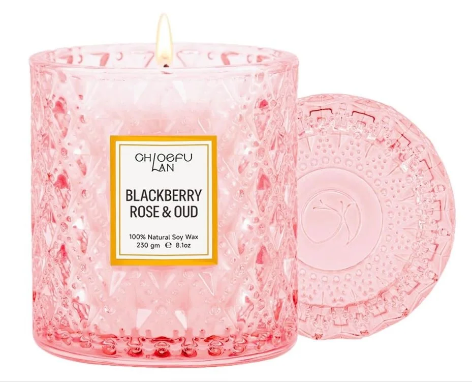 Pink Feng Shui Candle