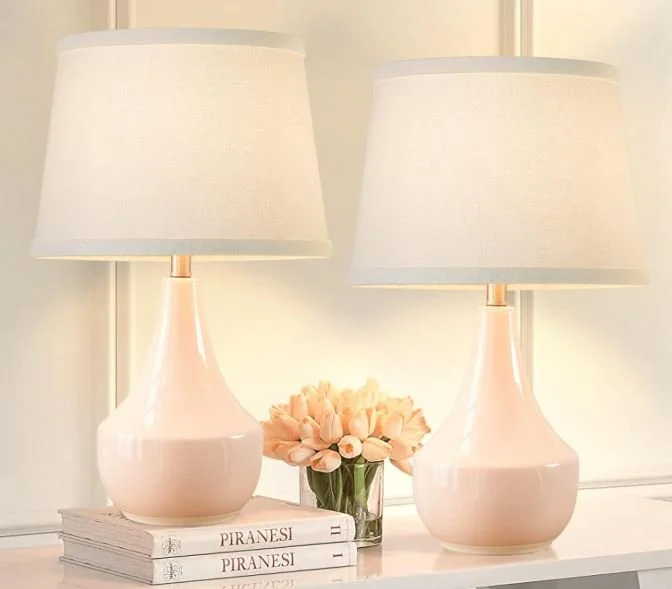 Feng shui table lamps pink
