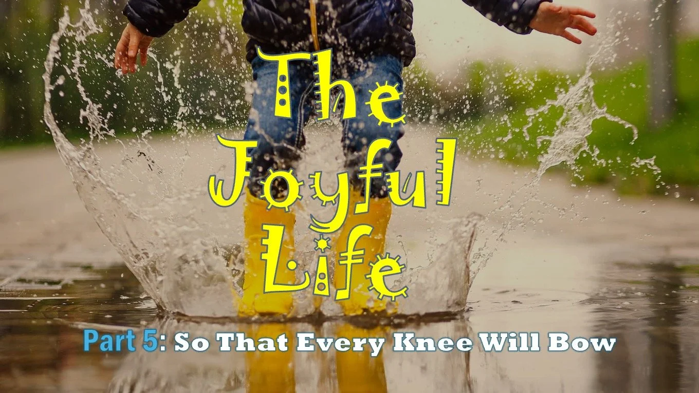 The Joyful Life: Part 5 // So That Every Knee Will Bow