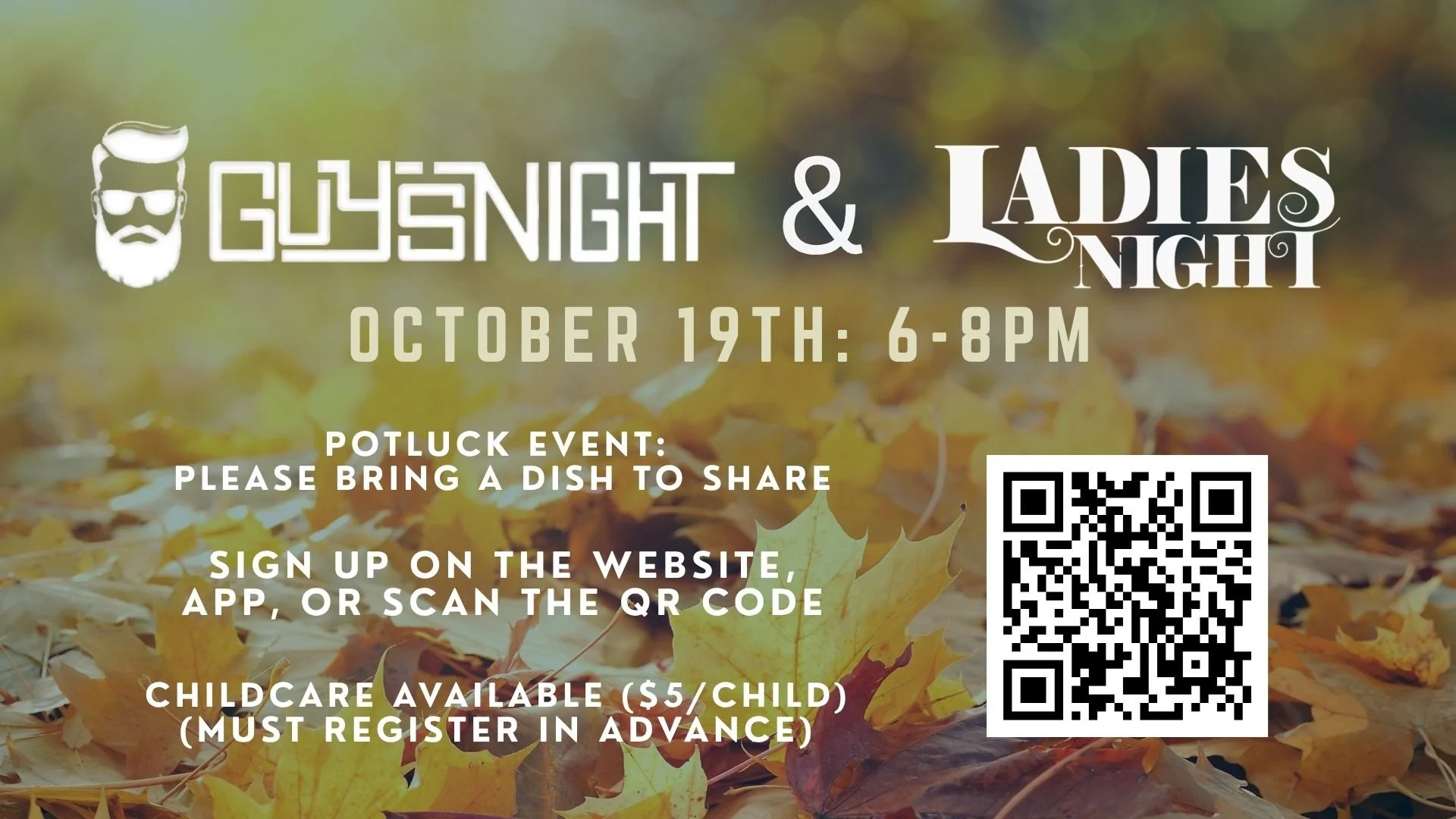 Guys and Ladies Night - October