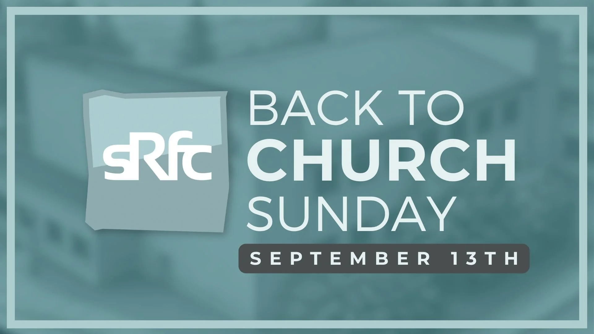 Back To Church Sunday