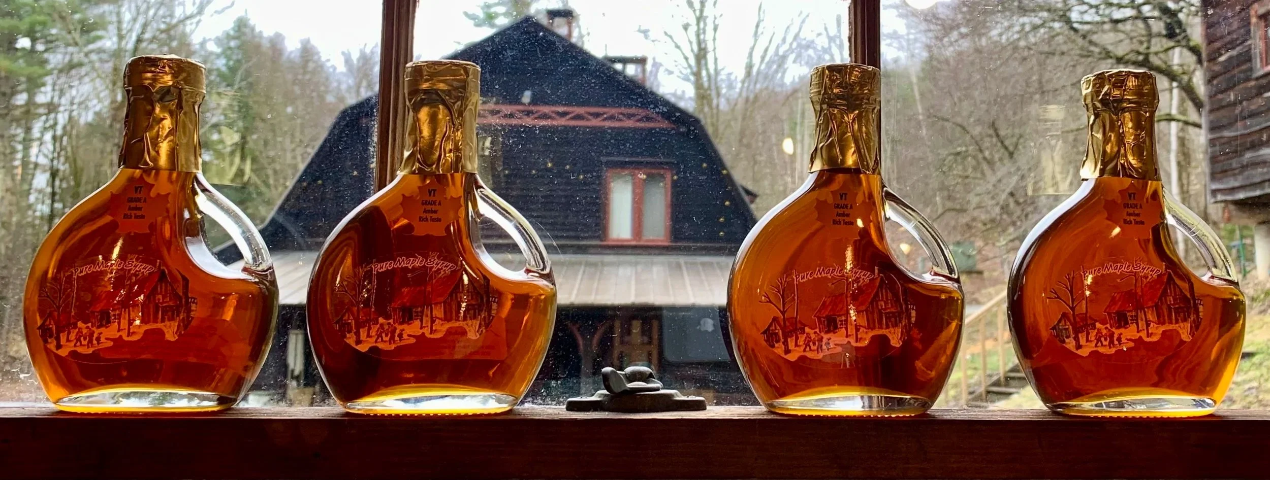 Basquaise Flasks of VT Maple Syrup (250ml each), Four