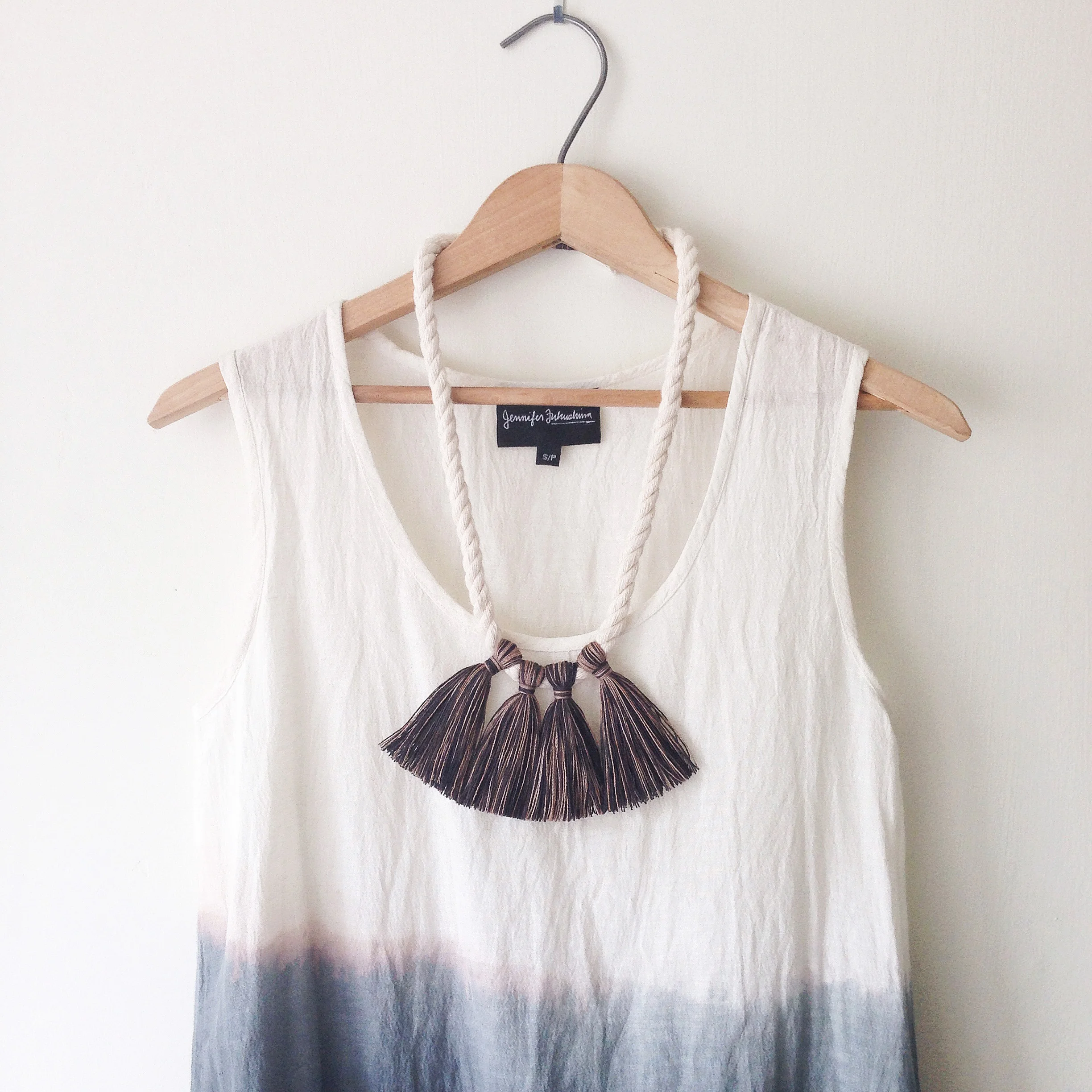 FORESTIERE gamay necklace with Jennifer Fukushima ombre tunic.jpg