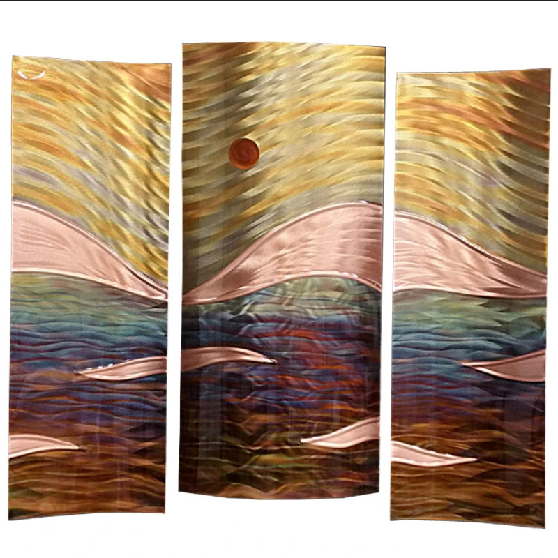 Copper Elements - Stormy Seas Triptych — Earthenworks
