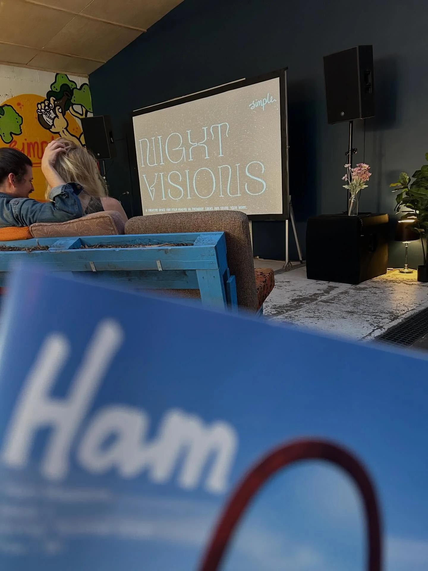 Hamming it up at Night Visions, such amazing Tassie talent. Nice work Ollie pulling this together.