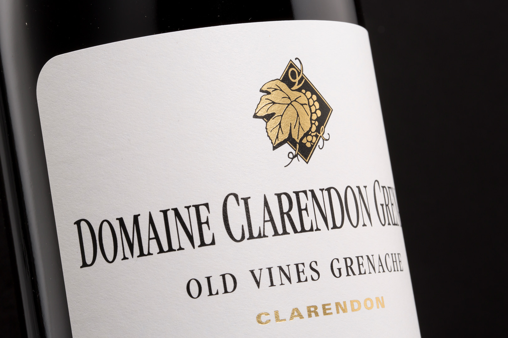 commercial advertising studio wine bottle photography Adelaide domaine clarendon old vines grenache adelaide hills winery sam roberts photography photographer