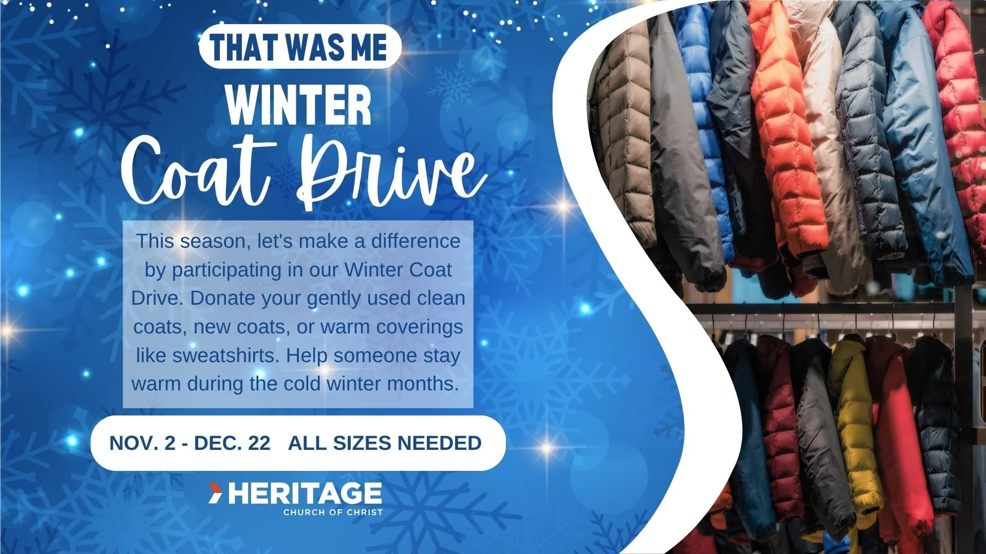 That Was Me Coat Drive