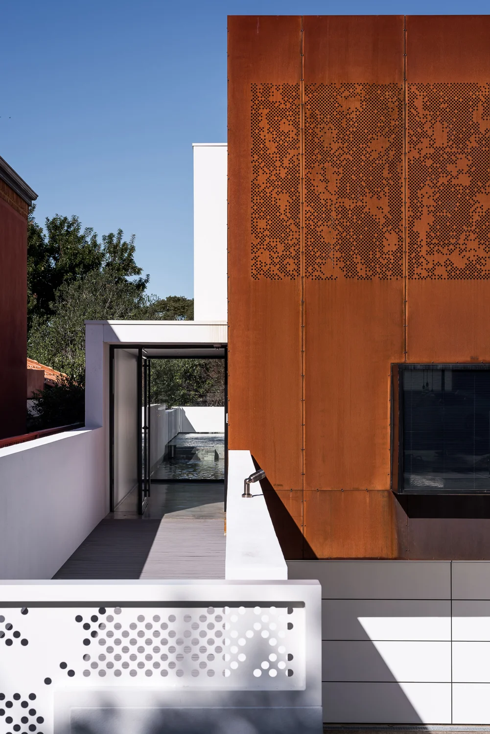 Cottesloe House by Robeson Architects - Custom Corten Steel Facade