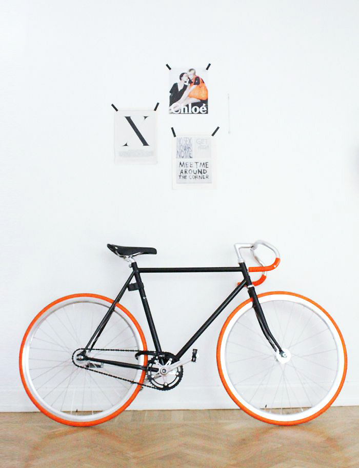 Orange and Black Fixie