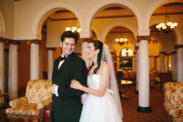 Bride and groom capital hotel