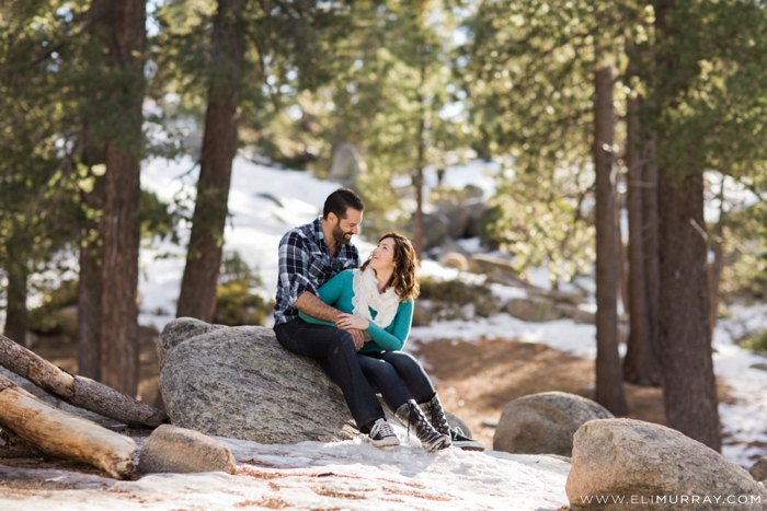 Engagement portraits winter