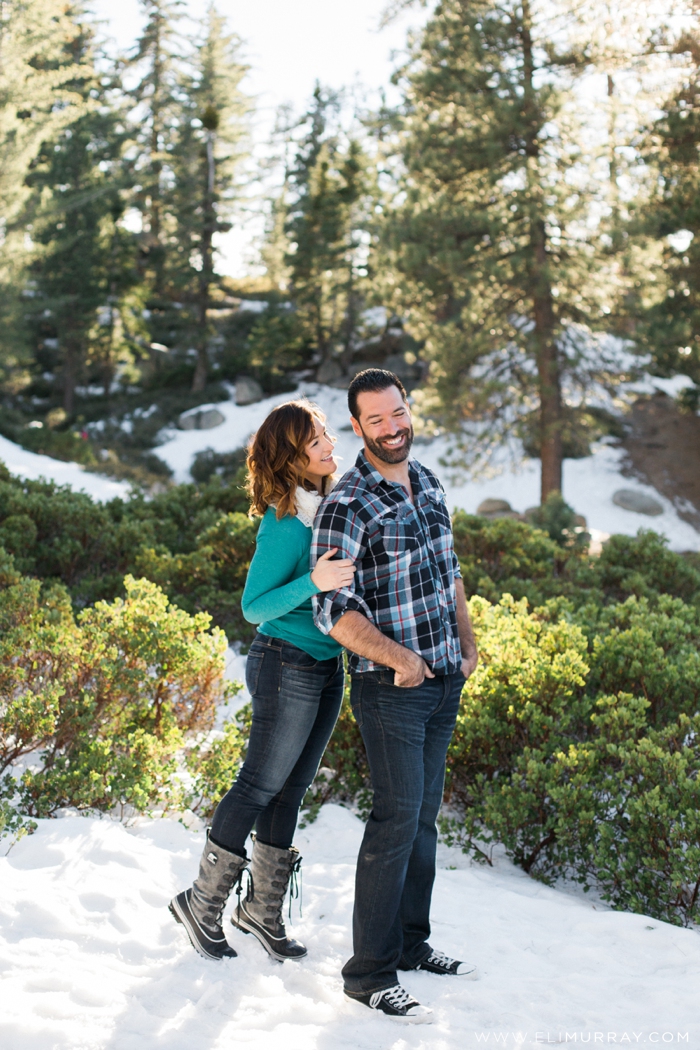 Snow engagement photos