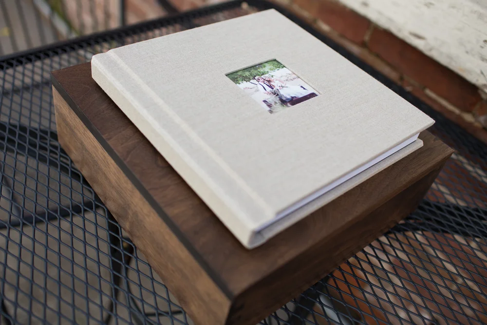 Almond Linen with Album Box