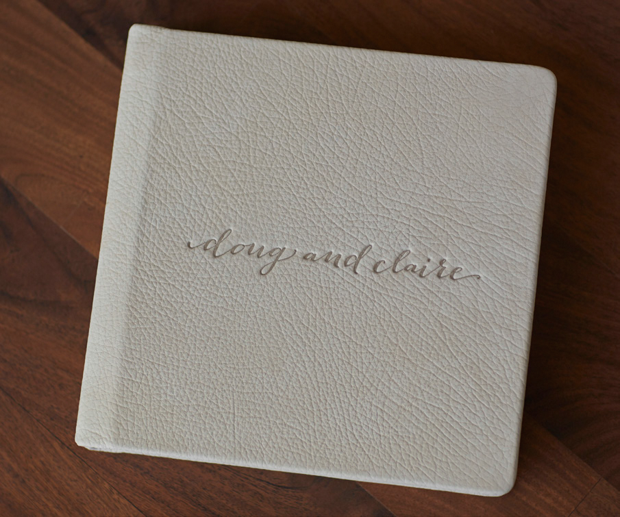 Alpine Luxe Leather Album with Custom Font Debossed (Copy)