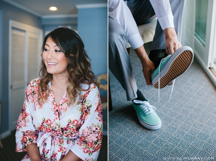 Groom with mint and white Vans Shoes