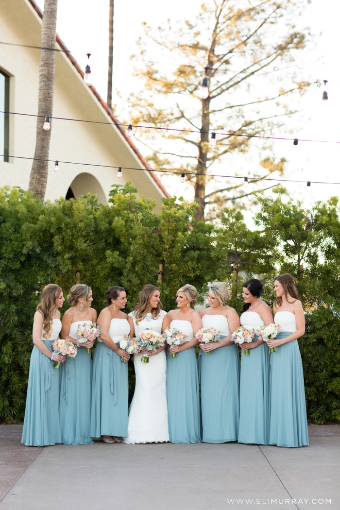 bride and bridesmaids portrait