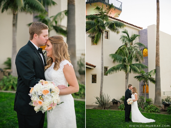 wedding photos of bride and groom at tom ham's lighthouse