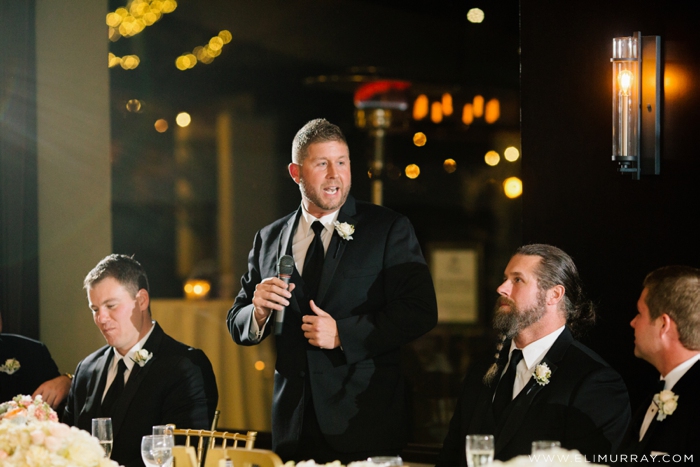 groomsman giving wedding speech