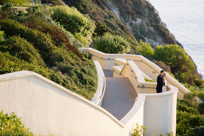 bride and groom at ritz-carlton laguna niguel