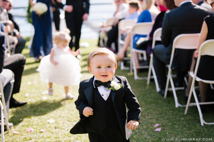 ring bearer coming up the aisle