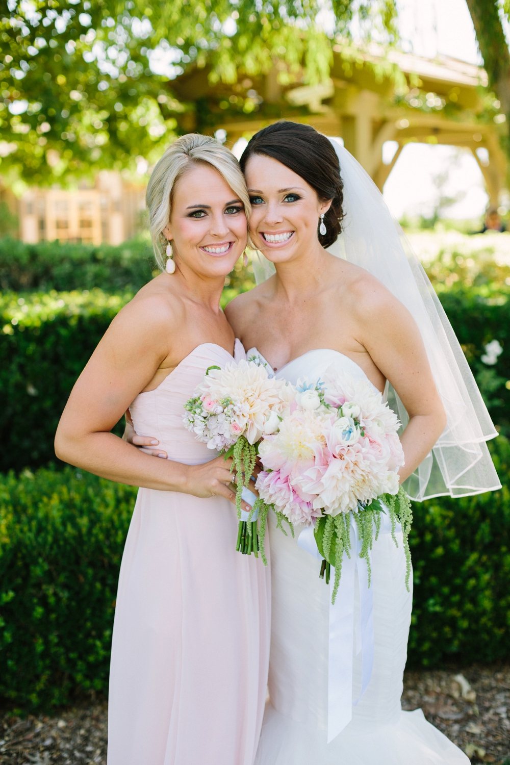 temecula bride with bridesmaid 